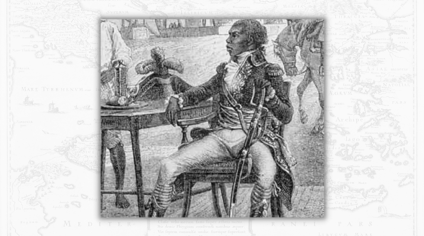 Illustration of Commander John Perkins in black and white